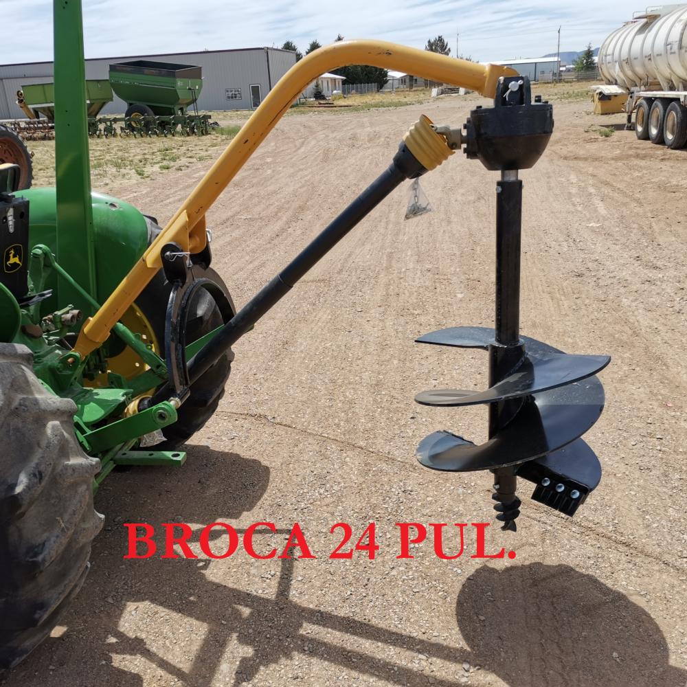 BARRENADORA CON BROCA DE 24 PULG.