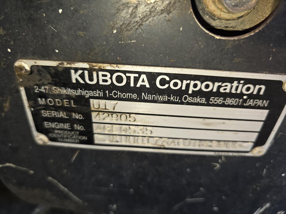 MINIEXCAVADORA KUBOTA