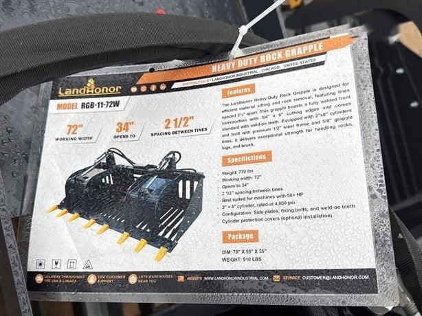 PALA PARA PIEDRA CON GRAPAS HIDRAULICAS