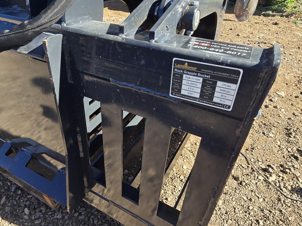 PALA PARA PIEDRA CON GRAPAS HIDRAULICAS